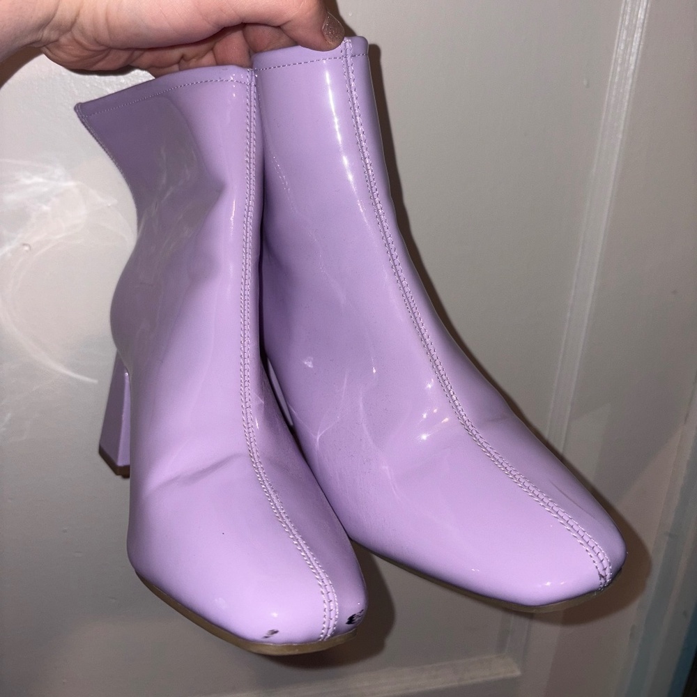 Purple gogo booties